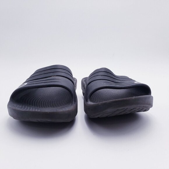 OOFOS OOahh Slide Sandals Comfort Recovery Lightweight Cushioned Size 8 Black - Picture 3 of 8